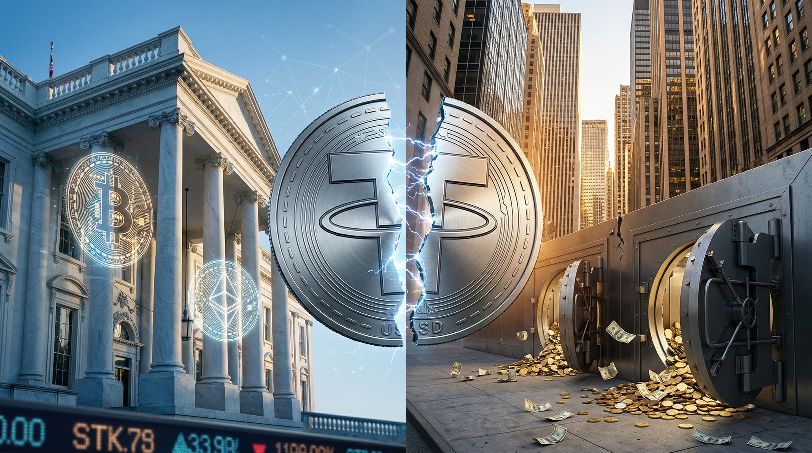 Stablecoin Standoff: White House Backs Crypto vs Banks