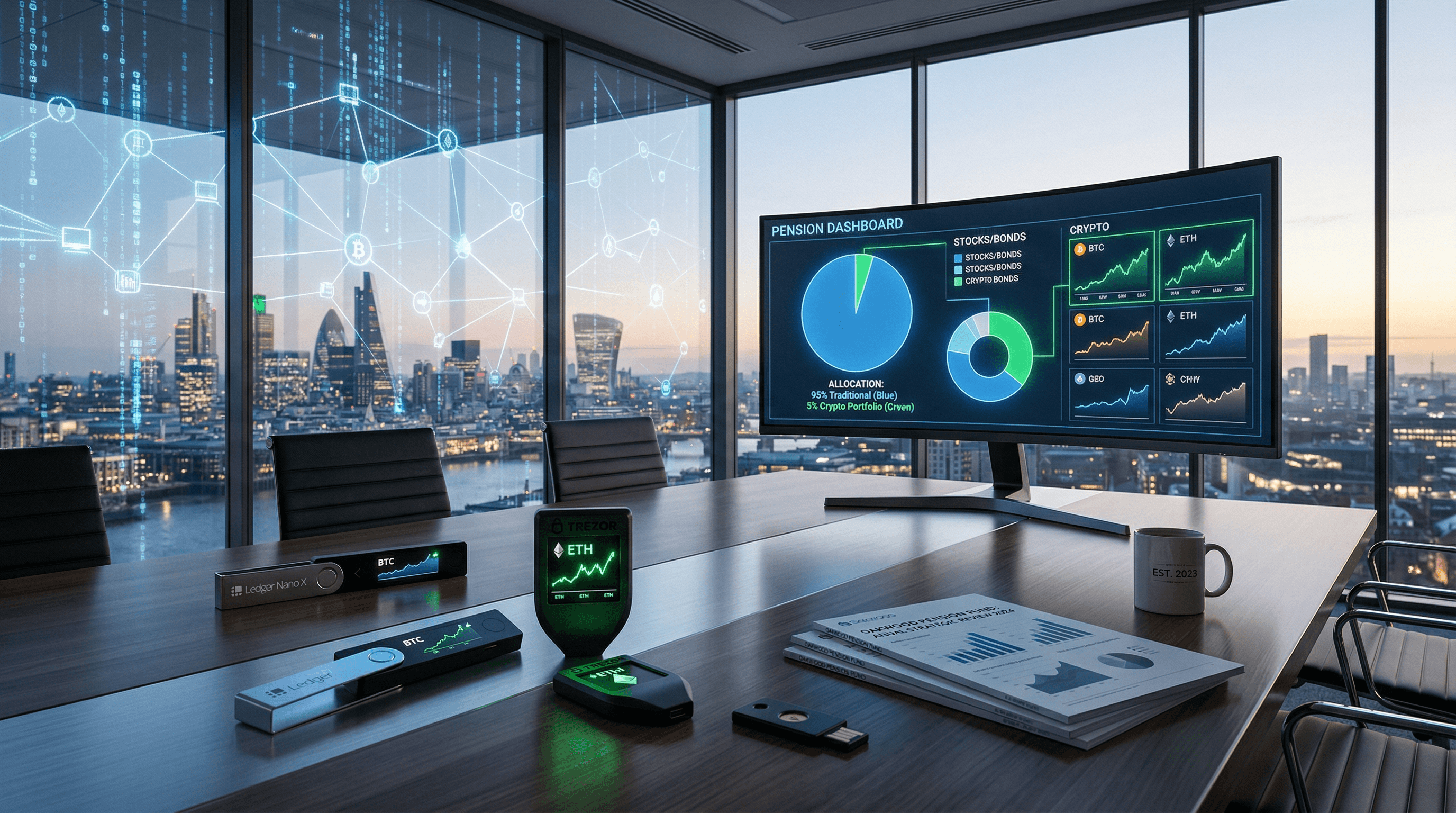 Institutions Integrate Cryptocurrency Portfolios into Pension Funds