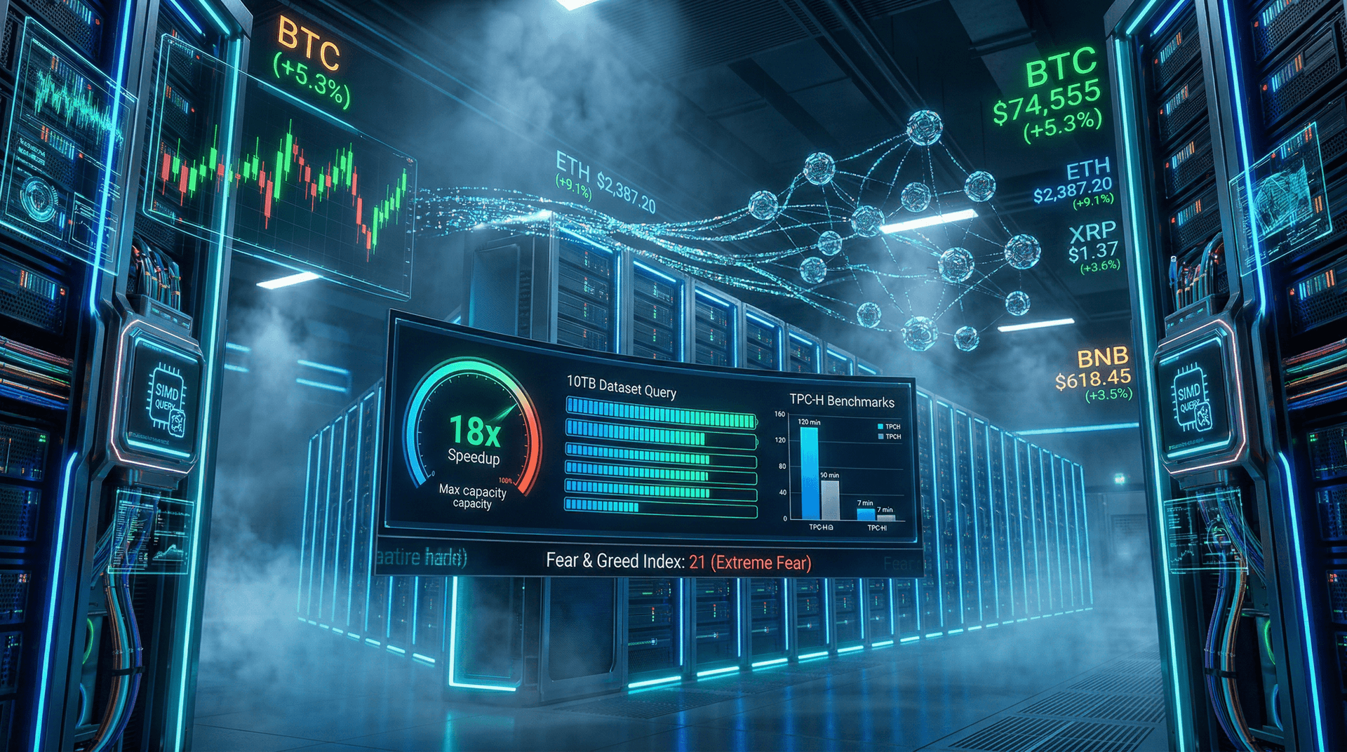 MotherDuck's Distributed DuckDB Achieves 18x Speedup on 10TB Fintech Datasets