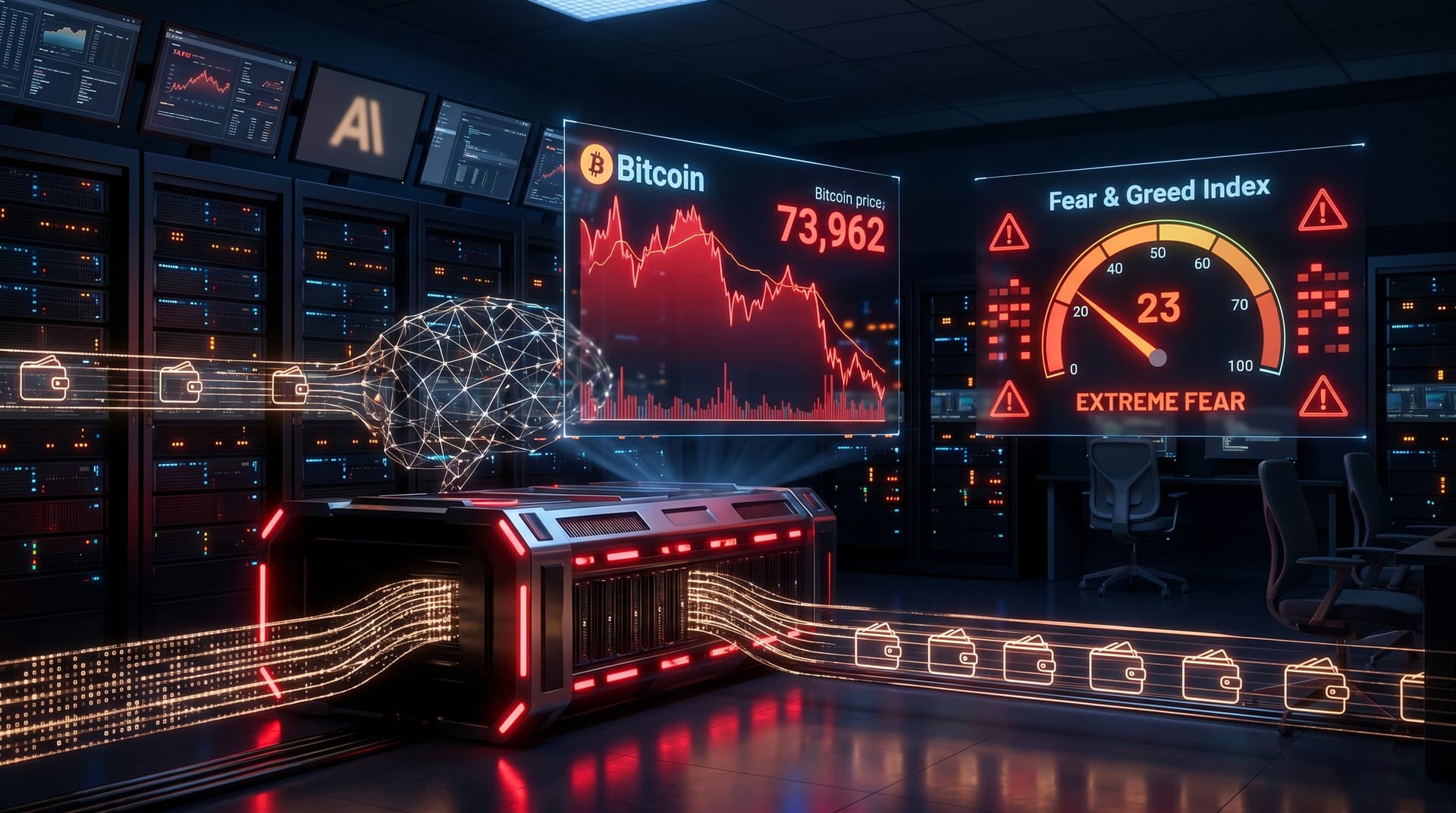 Crypto Investors Target Anthropic AI Amid Bitcoin 2.2% Dip to $73,962